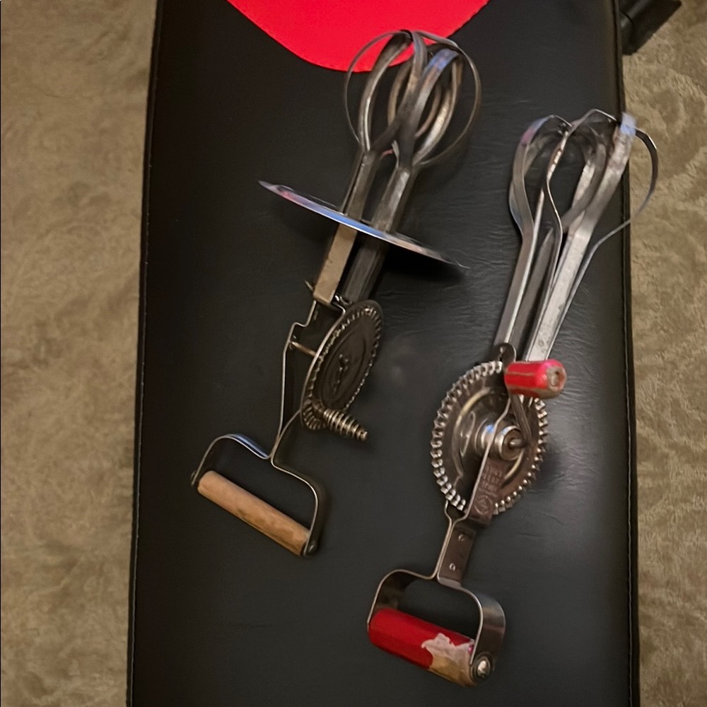 Rustic Red and Brown Vintage Kitchen Tools